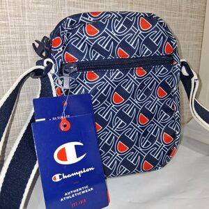 CHAMPION Crossbody Bag Blue Repeat Logo CH1286BBC-421 BRAND-NEW w/tags